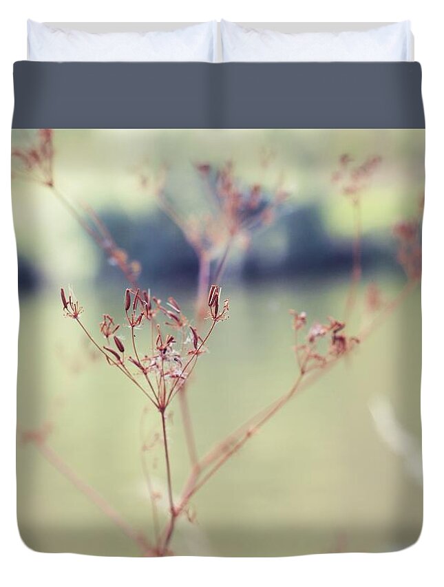 Forest Duvet Cover featuring the mixed media Sylvan by Mauricio Sobalvarro