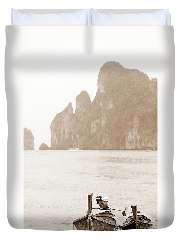 Outdoors Duvet Cover featuring the photograph Thailand, Krabi Province, Ko Phiphi Don by Tropicalpixsingapore