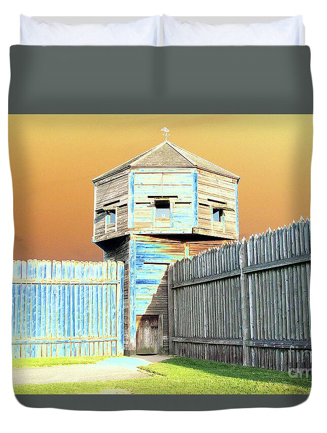 National Historic Site Duvet Cover featuring the photograph The Bastion by Rich Collins
