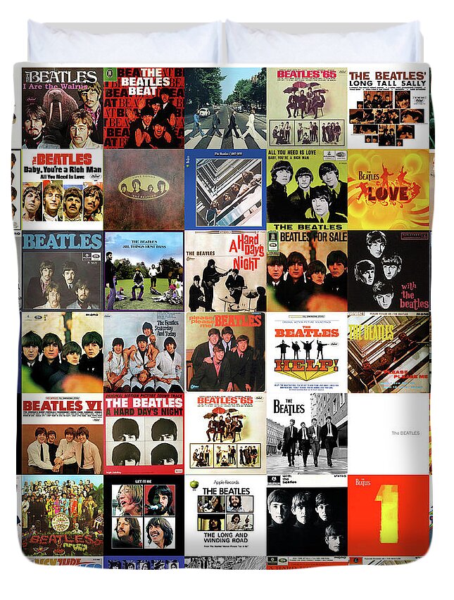 The Beatles Covers Duvet Cover For Sale By Max Huber