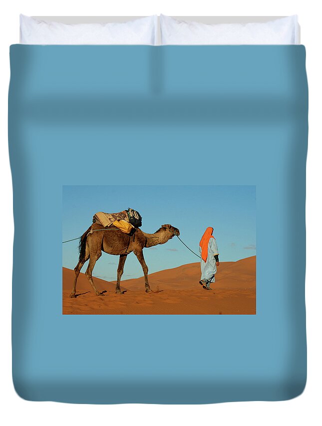Working Animal Duvet Cover featuring the photograph The Desert by Jrp