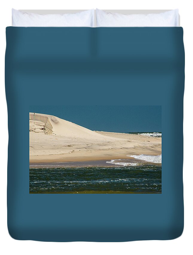 Long Island Duvet Cover featuring the photograph The Dune by Cathy Kovarik