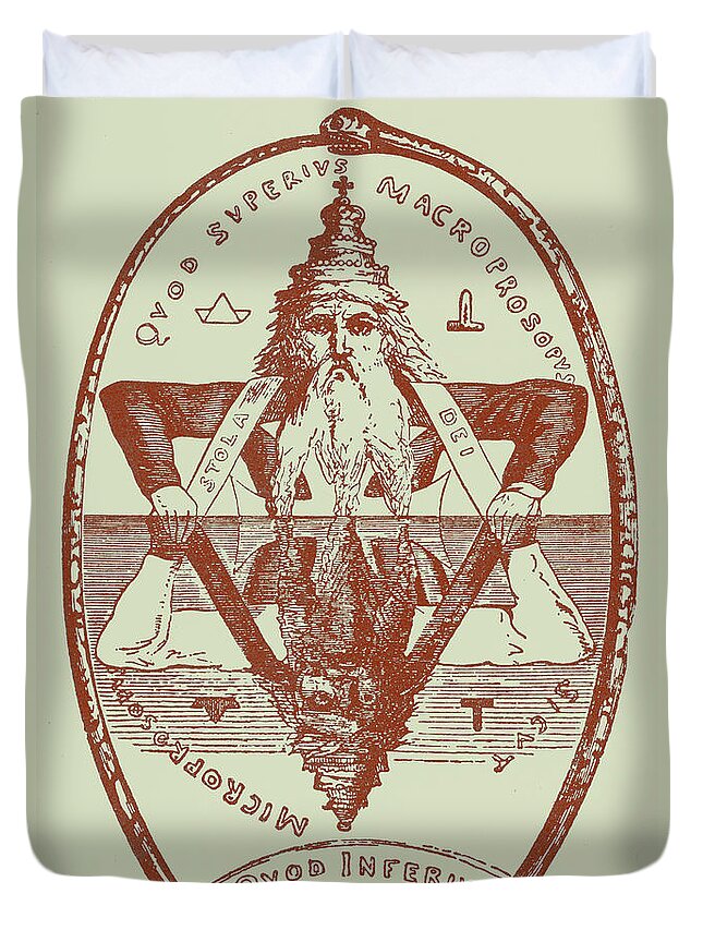 The Great Symbol Of Solomon Duvet Cover by Eliphas Levi - Pixels