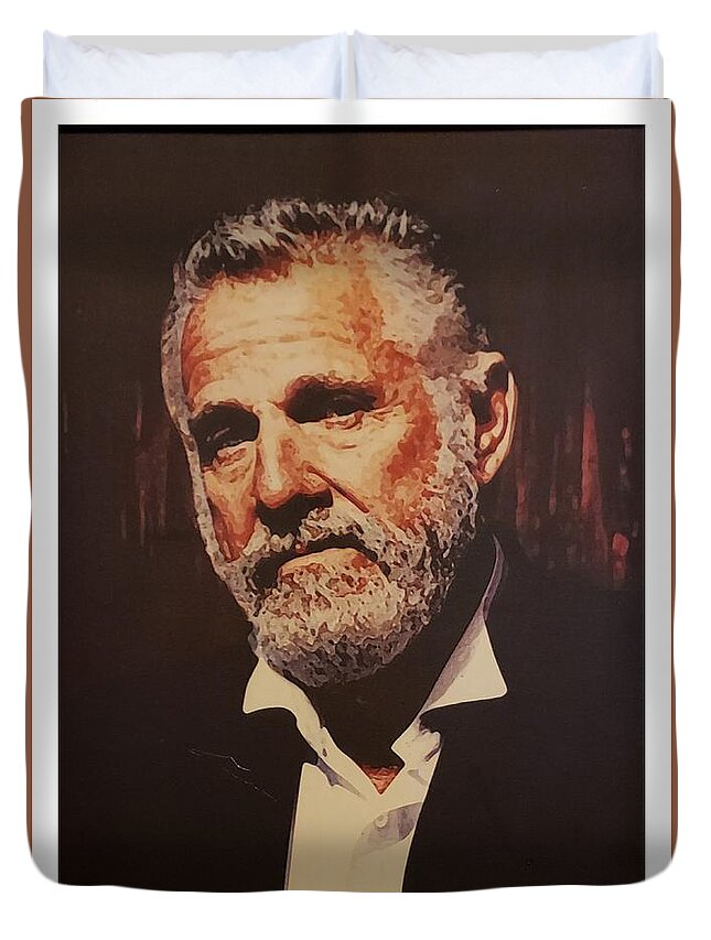 The Most Interesting Man In The World Duvet Cover featuring the photograph The Most Interesting Man In The World by Rob Hans