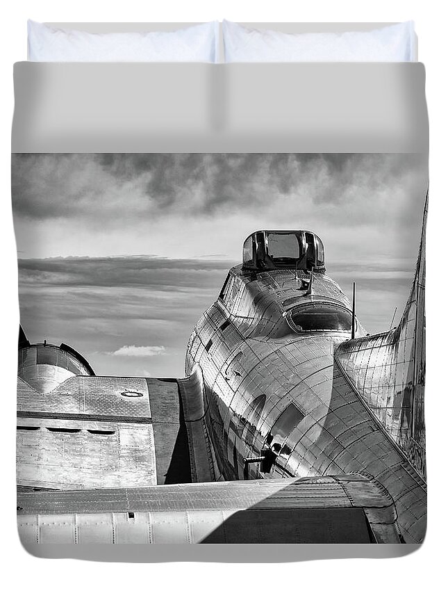 Sentimental Duvet Cover featuring the photograph The Tail of Sentimental Journey by Chris Buff