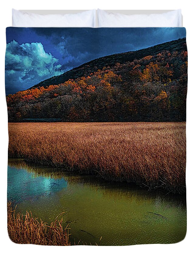 Passenger Duvet Cover featuring the photograph The View From The Train by Chris Lord
