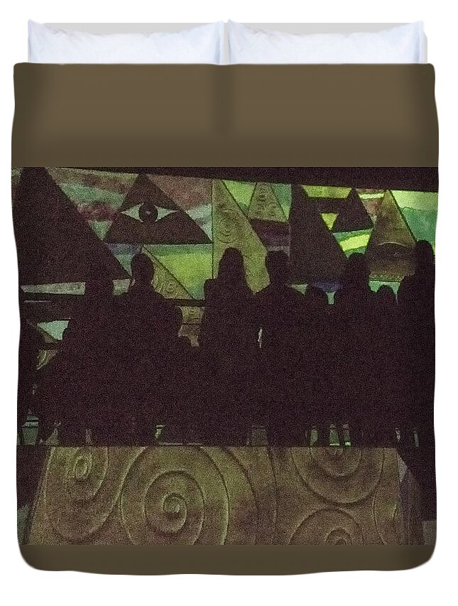 Projections Duvet Cover featuring the photograph The Voyage by Jessica Levant