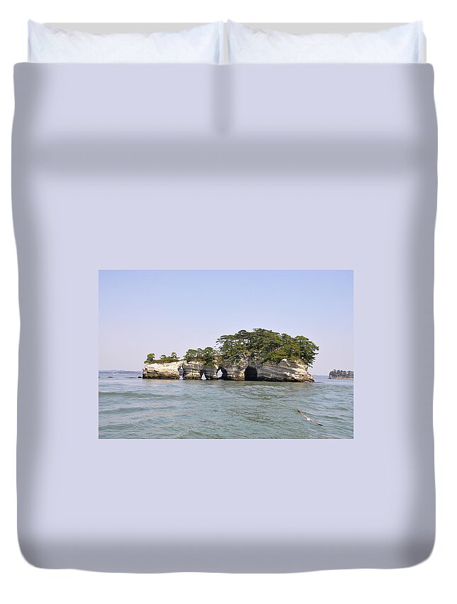 Scenics Duvet Cover featuring the photograph Three Views Of Japan, Islands Of by Japan From My Eye