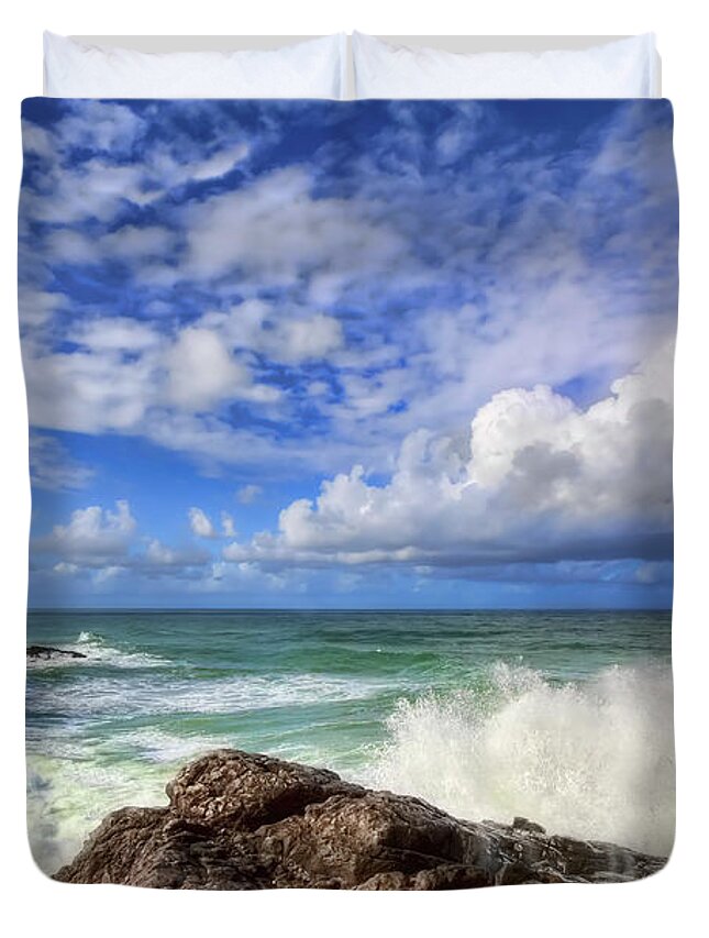 Toco Duvet Cover featuring the photograph Toco Blues by Nadia Sanowar