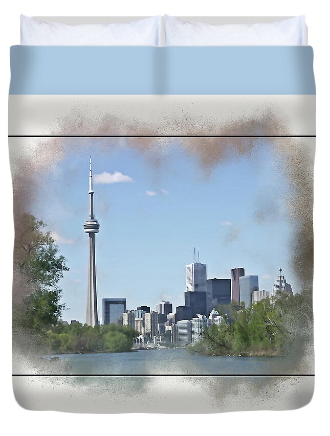 Toronto Space Needle Duvet Cover For Sale By Robert Kinser