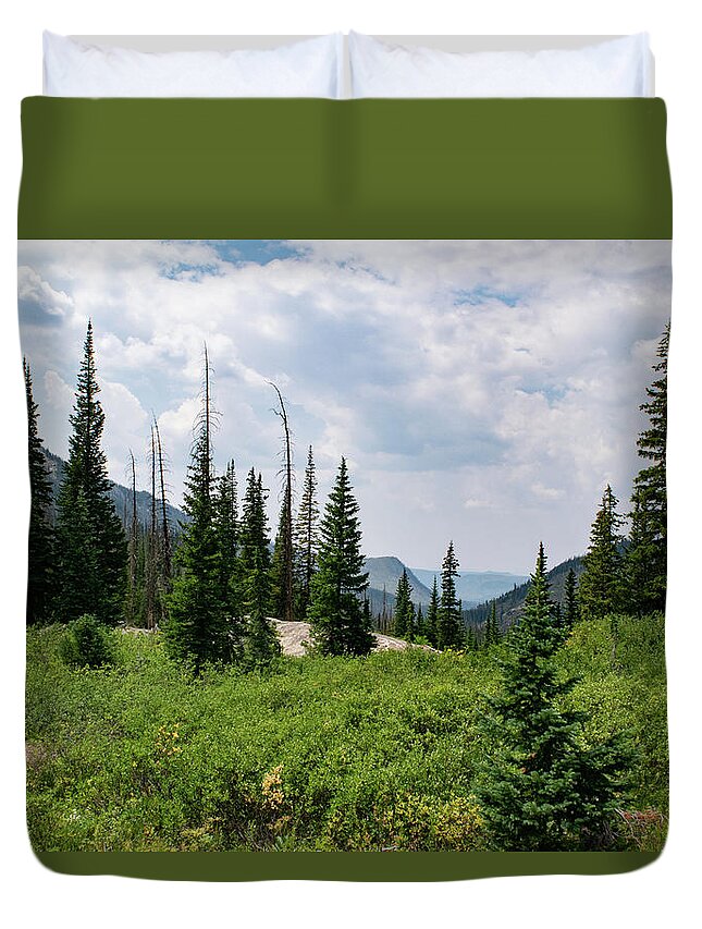 Mountain Duvet Cover featuring the photograph Trail to Gilpin Lake by Nicole Lloyd