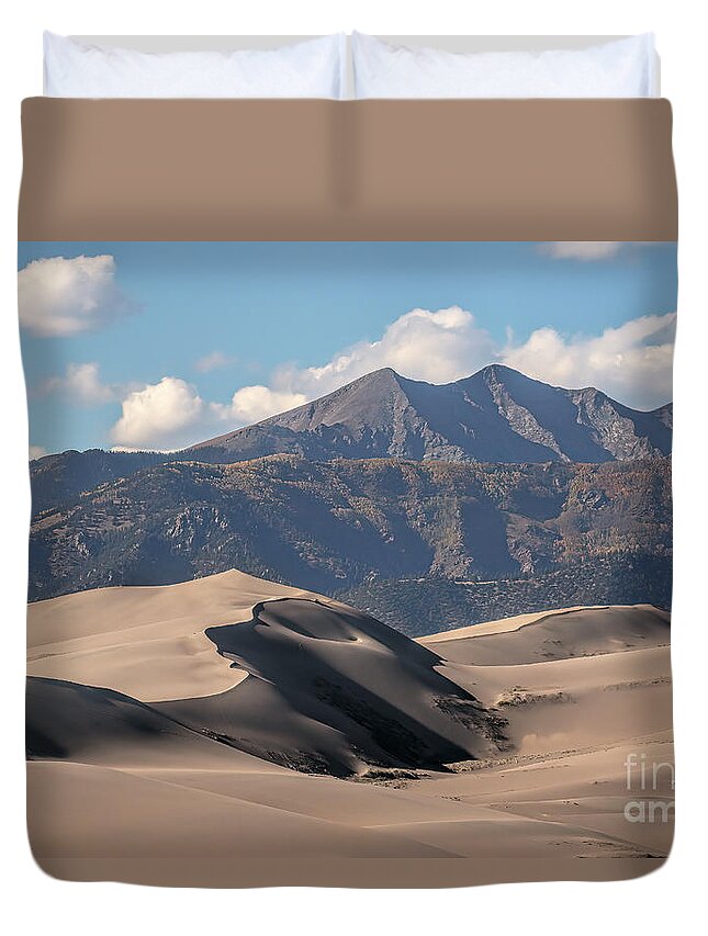 Dunes Duvet Cover featuring the photograph Transitions by Jim Garrison