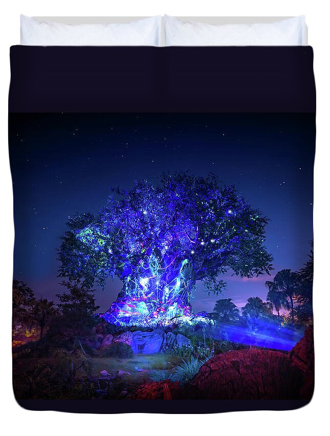 Tree Of Life Duvet Cover featuring the photograph Tree of Life Awakenings by Mark Andrew Thomas