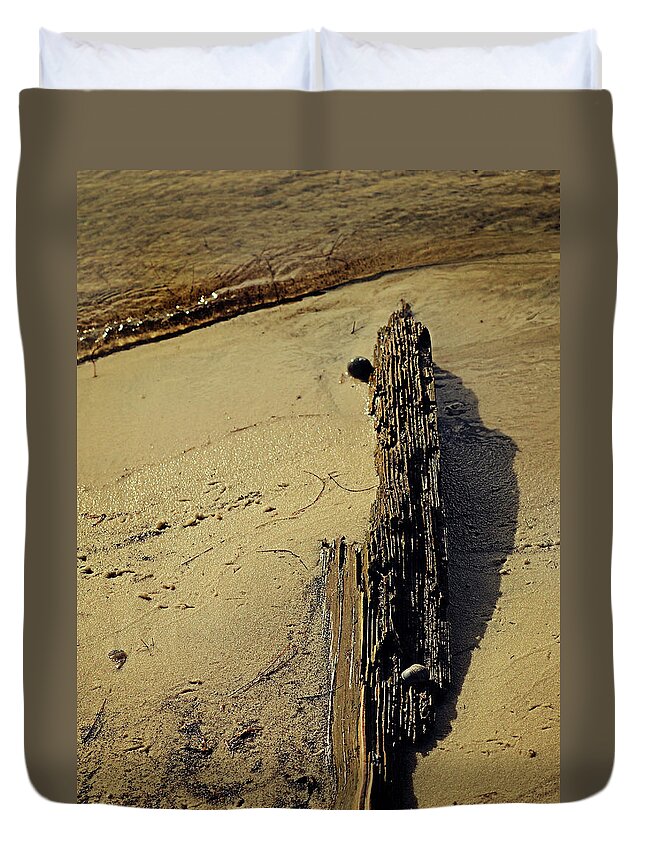 Edge Duvet Cover featuring the photograph Tree on Edge by Maggy Marsh