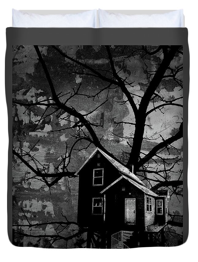 Jason Casteel Duvet Cover featuring the digital art Treehouse II by Jason Casteel