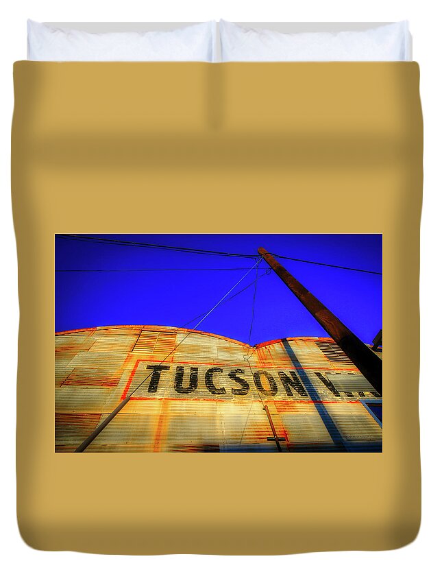 Tucson Duvet Cover featuring the photograph Tucson by Micah Offman