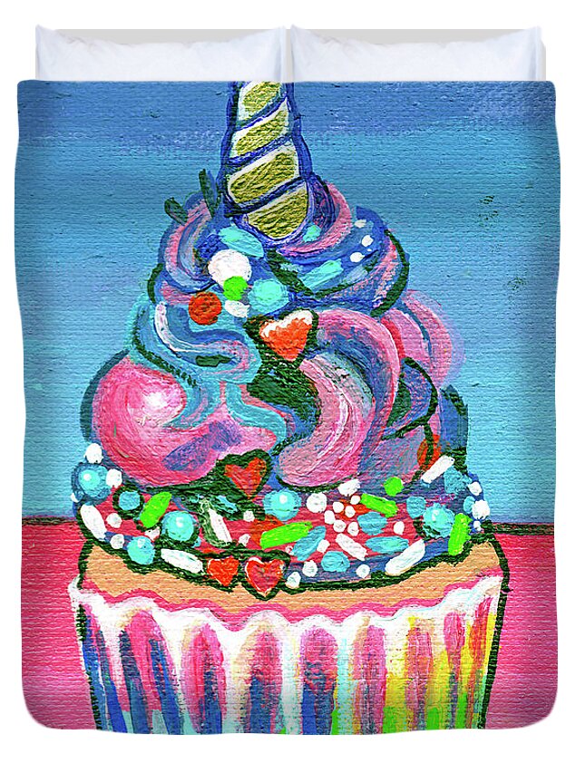 Unicorn Cupcake Duvet Cover For Sale By Genevieve Esson