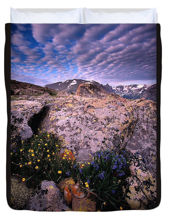 Scenics Duvet Cover featuring the photograph Usa, Colorado, Rocky Mountain Np by Art Wolfe