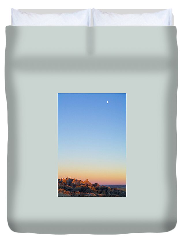 Scenics Duvet Cover featuring the photograph Usa, South Dakota, Badlands National by Eastcott Momatiuk