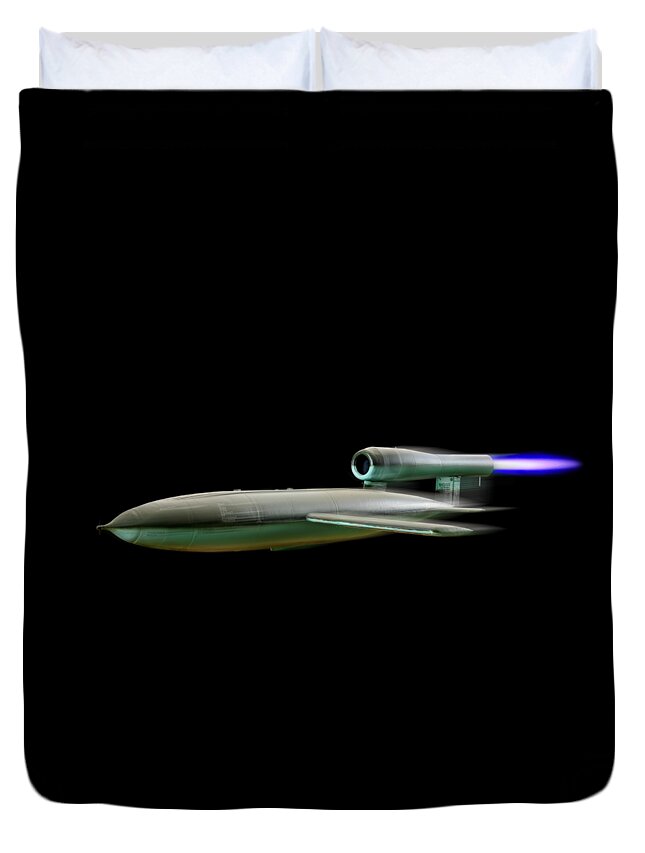 V-1 Duvet Cover featuring the photograph V-1 Flying Bomb 2 by Weston Westmoreland