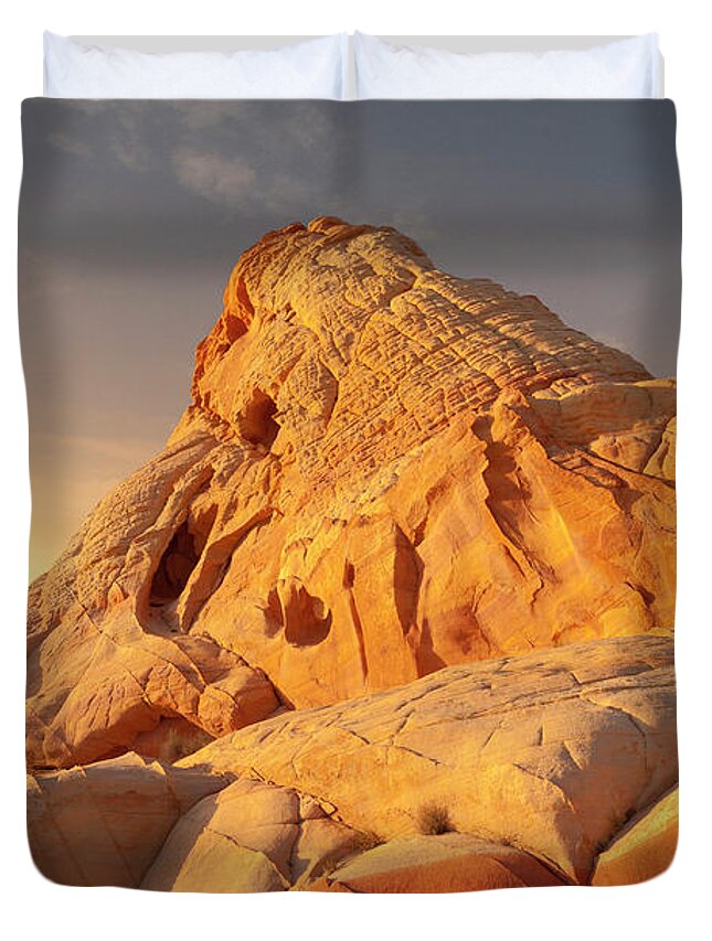 Valley Of Fire State Park Duvet Cover featuring the photograph Valley of fire desert 5 by Giovanni Allievi