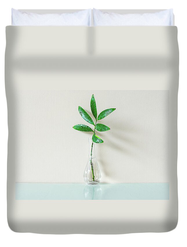 Taiwan Duvet Cover featuring the photograph Vase by Yellow