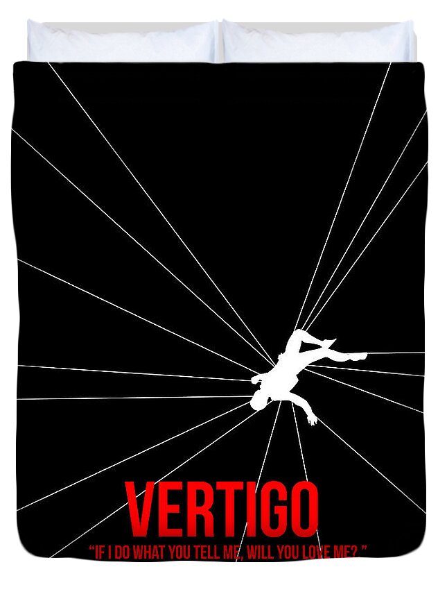 Vertigo Duvet Cover featuring the digital art Vertigo by Naxart Studio