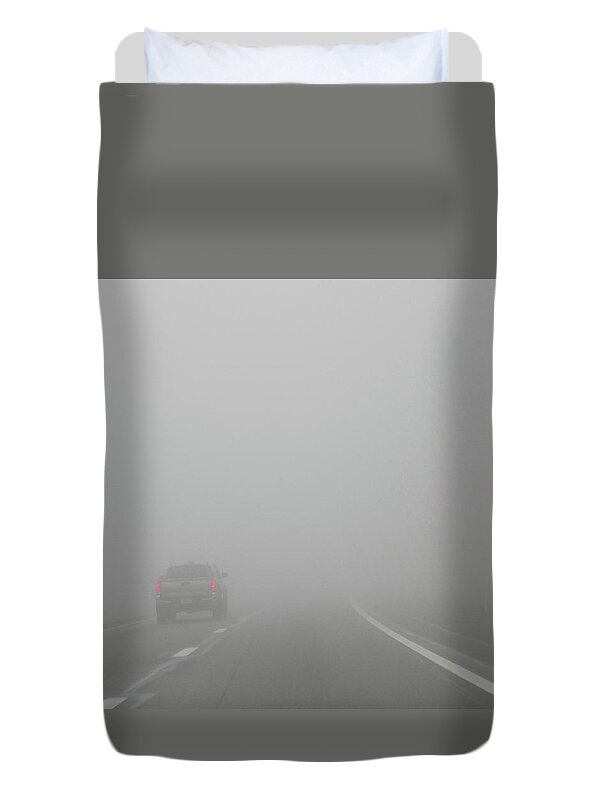 Virginia Duvet Cover featuring the photograph Virginia Mountain Fog by Matthew Seufer