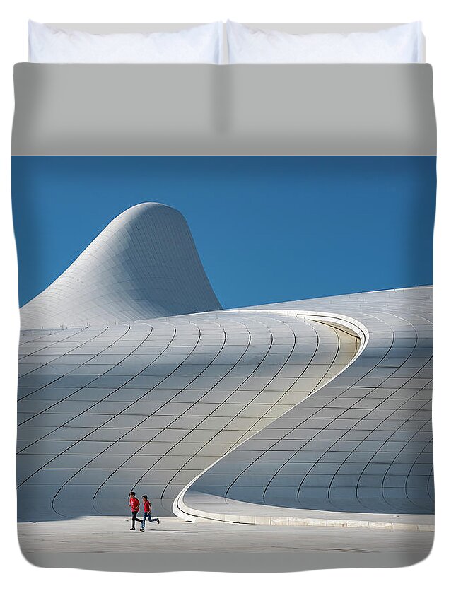 Baku Duvet Cover featuring the photograph Vision 3 by Ayhan Altun