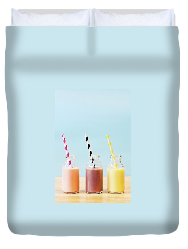 Milk Duvet Cover featuring the photograph Visualize Choice by Michelle Mcmahon