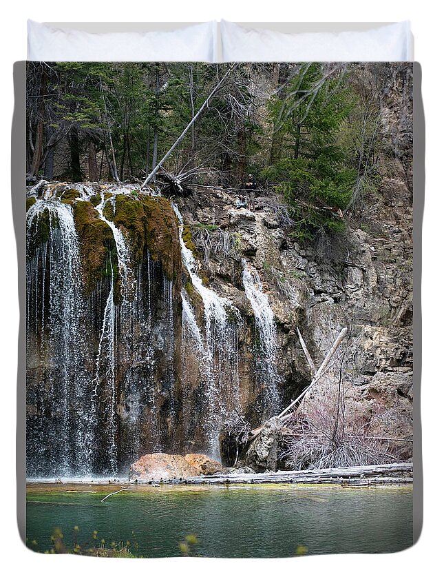 Water Duvet Cover featuring the photograph Waterfall by Patrick Nowotny