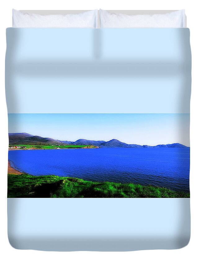 Scenics Duvet Cover featuring the photograph Waterville Bay, Ring Of Kerry, Co by The Irish Image Collection / Design Pics