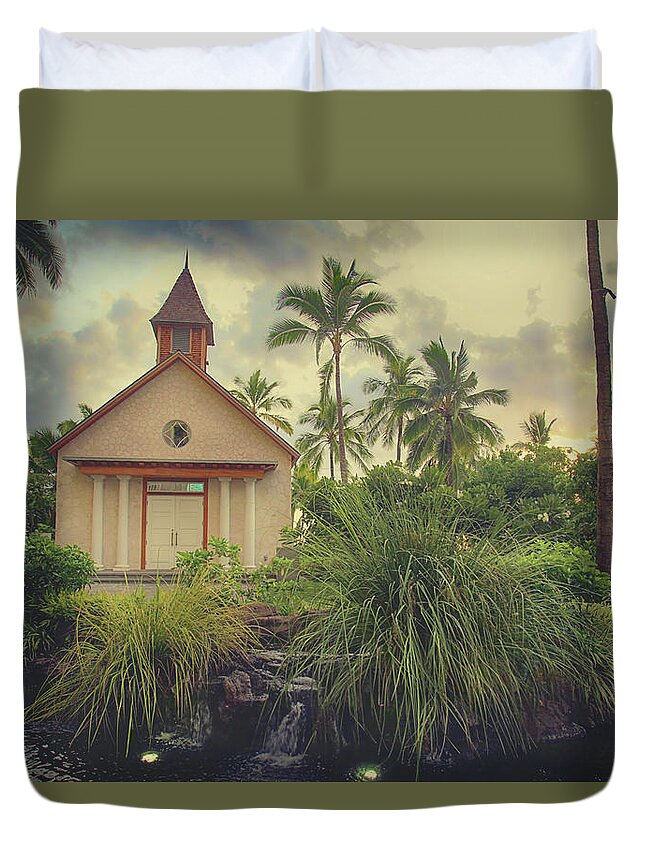 Churches Duvet Cover featuring the photograph We Are Loved by Laurie Search
