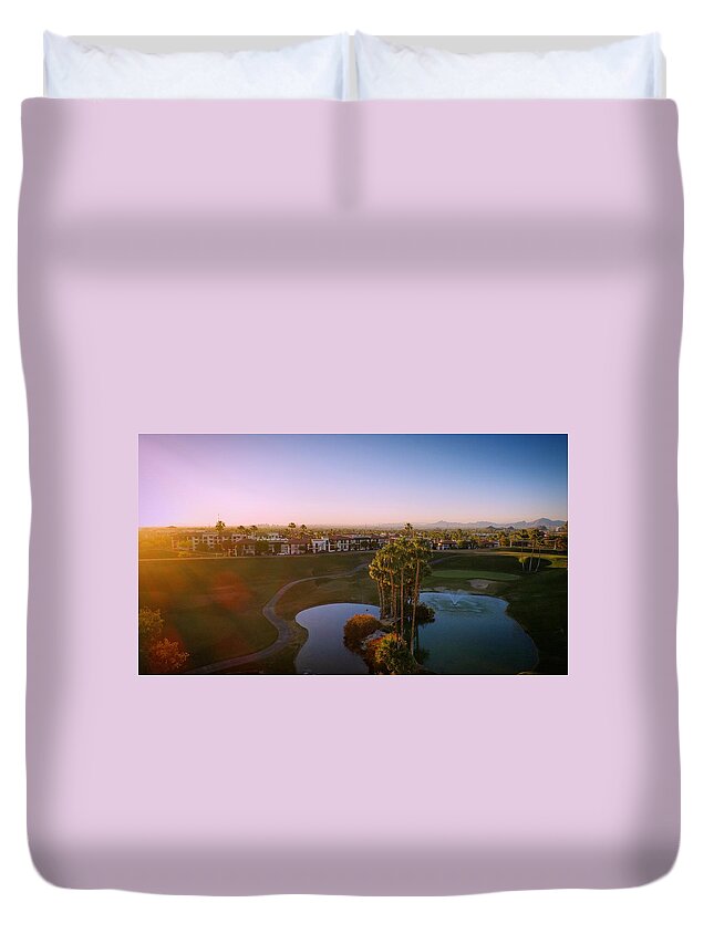 Palm Tree Duvet Cover featuring the photograph West Coast Vibe by Anthony Giammarino