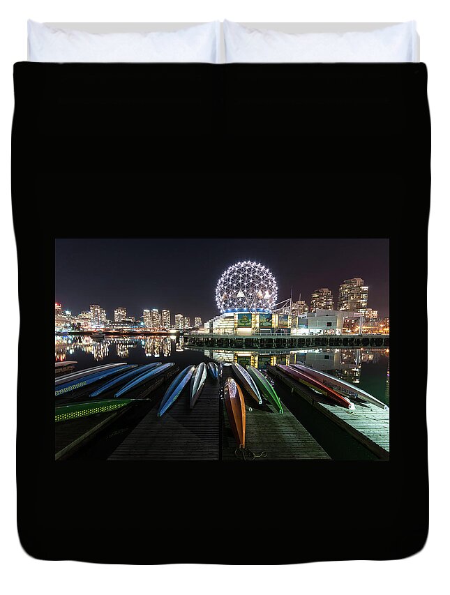False Creek Duvet Cover featuring the photograph When Dragon Boats by Www.djmatsuda.com Photo By Bill Kwok