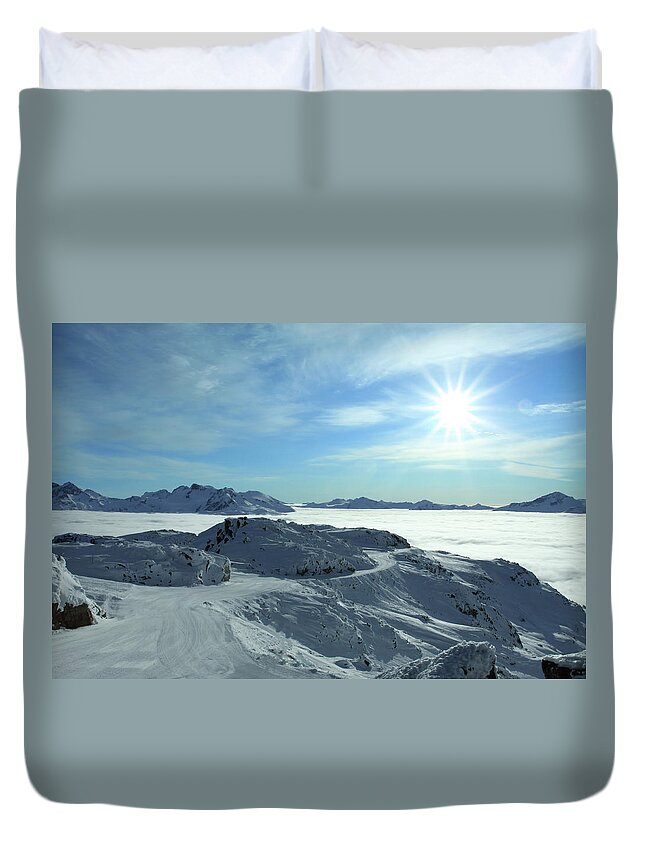 Scenics Duvet Cover featuring the photograph Whistler Landscape by Bryn Scott Photo