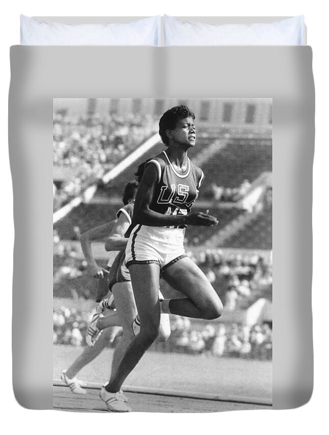 1940 Duvet Cover featuring the photograph Wilma Rudolph, American Athlete by Science Source