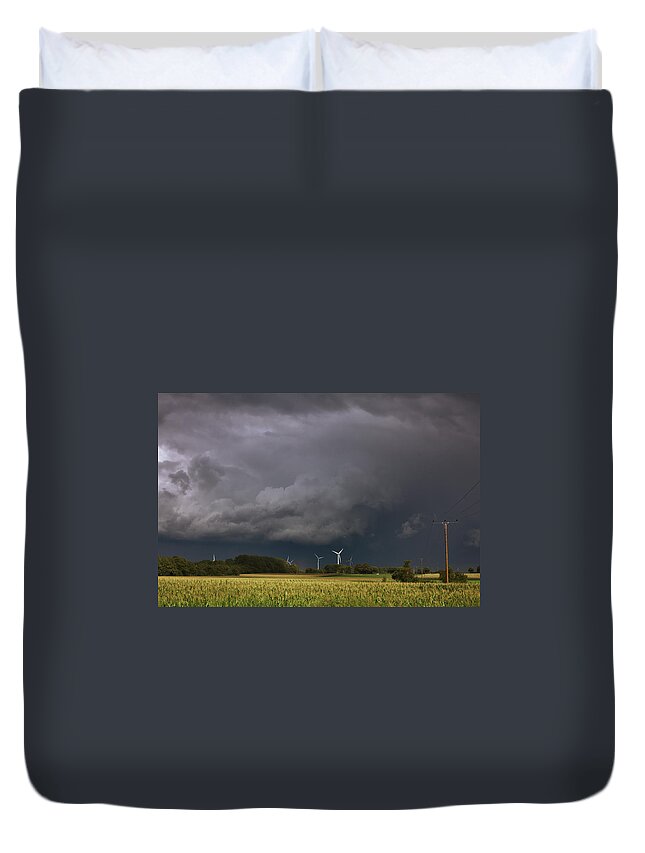 Scenics Duvet Cover featuring the photograph Wind Power by Patrick Wilken