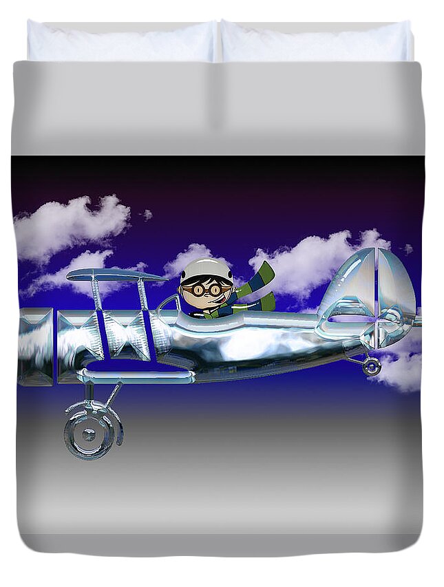 Wind Up Airplane Duvet Cover For Sale By Marvin Blaine
