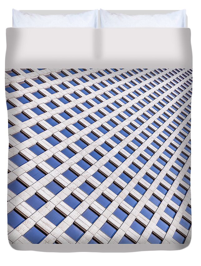 Downtown District Duvet Cover featuring the photograph Windows Right by Mabry Campbell