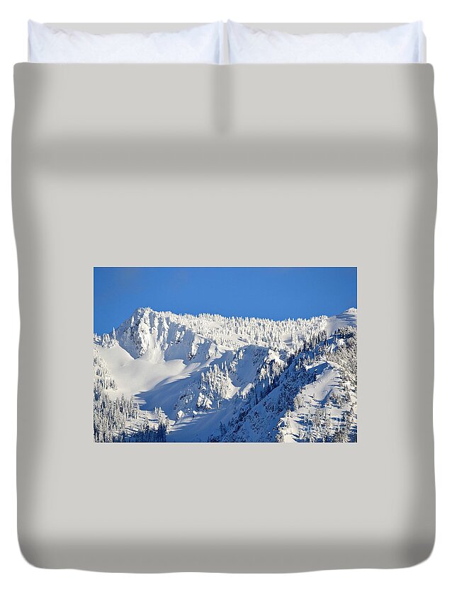 Snow Duvet Cover featuring the photograph Winter by Dorrene BrownButterfield