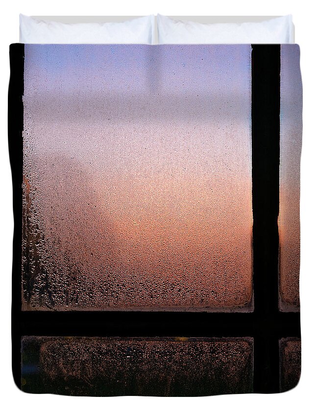 Window Duvet Cover featuring the photograph Winter is In the Air by David Kay