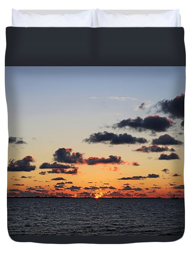 Sunset Duvet Cover featuring the photograph With an Open Mind by Michiale Schneider
