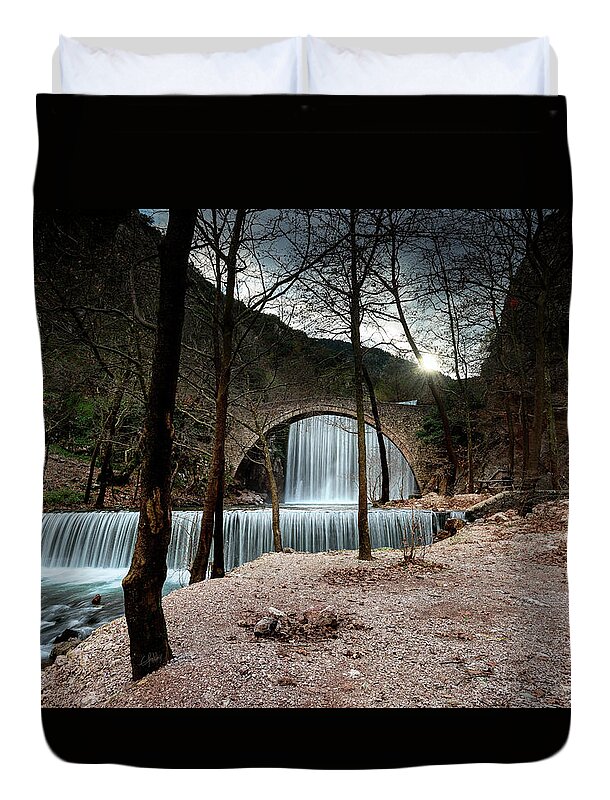 Greece Duvet Cover featuring the photograph Woody by Elias Pentikis