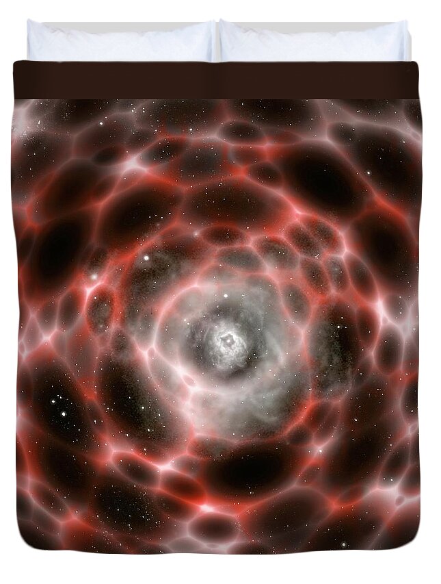 Concepts & Topics Duvet Cover featuring the digital art Wormhole by Mehau Kulyk/spl