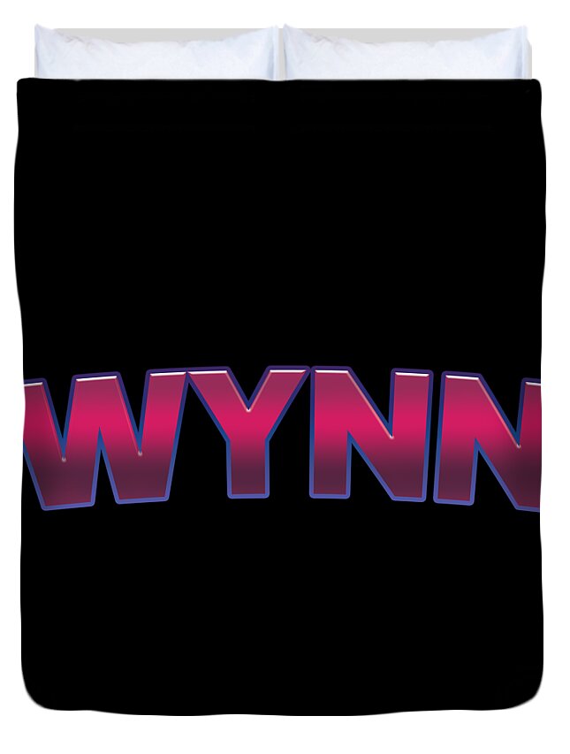 Wynn Duvet Cover featuring the digital art Wynn #Wynn by TintoDesigns
