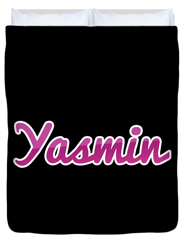 Yasmin Duvet Cover featuring the digital art Yasmin #Yasmin by Tinto Designs