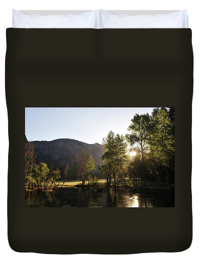 Scenics Duvet Cover featuring the photograph Yosemite National Park by Aimintang