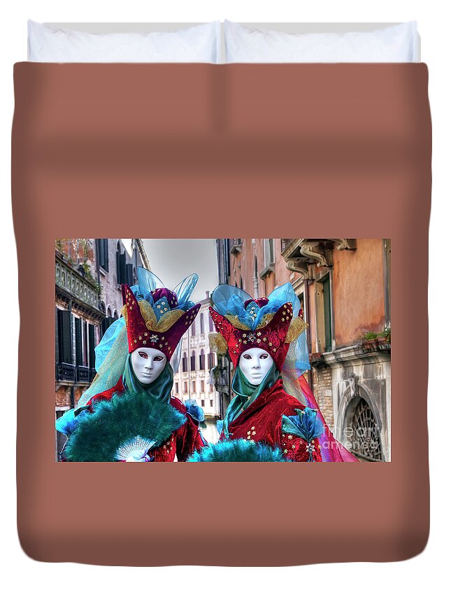 Carnevale Duvet Cover featuring the photograph 024 by Paolo Signorini
