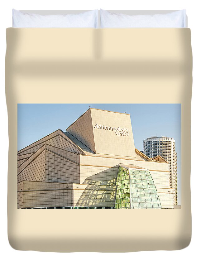 Adrienne Arsht Center For The Performing Arts Of Miami-dade Coun Duvet Cover featuring the photograph Adrienne Arsht Center for the Performing Arts of Miami-Dade Coun #1 by David Oppenheimer
